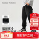 巴拉巴拉童裝兒童褲子男童女童長褲2025冬加絨運動休閑束腳褲209425108204