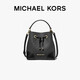 MICHAEL KORS禮物奢侈品MK女士包包MERCER單肩包水桶包小號黑色