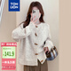 唐獅（TonLion）2025秋季女圓領(lǐng)復古簡(jiǎn)約牛角扣開(kāi)衫百搭韓版休閑時(shí)尚外套