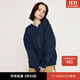 moussy&sly25休閑風(fēng)前后兩穿貼布字母衛(wèi)衣外套030ISR90-4711 海軍藍(lán)140 均碼