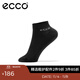 愛(ài)步（ECCO）運動(dòng)襪 休閑運動(dòng)鞋襪黑白色長(cháng)絨低幫舒適短襪兩雙裝 9085480 黑色908548000101含 2雙 均碼 3941