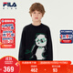 FILA斐樂(lè )兒童童裝毛衫2025年冬季男童中大童休閑寬松套頭毛衣