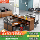 時(shí)仁（ShiRen）辦公桌組合辦公家具財務(wù)辦公桌公司屏風(fēng)職員工位簡(jiǎn)約現代辦公室 十字型四人位【帶柜不帶椅】
