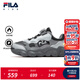 FILA斐樂(lè )兒童童鞋BB鞋2025年冬季新款男女童中大童兒童加絨籃球鞋 黑/日巖灰-BS 35 內長(cháng)21.5cm