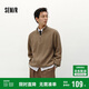 森馬（Semir）森柔|毛衫男冬季含羊毛針織衫半開(kāi)襟毛衣情侶內搭101724107206