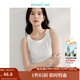 茵曼（INMAN）章若楠同款多色U領(lǐng)女裝吊帶背心內搭打底衫2025年夏季新款上衣 白色 S