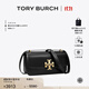 Tory Burch湯麗柏琦【季末禮遇】ELEANOR 小號翻蓋斜挎肩背法棍包TB 158734 黑色 001 OS
