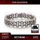 IDEAGEMER925銀鏤空十字架手鏈男士潮流個(gè)性小眾設計感復古痞帥情人節禮物 鏤空十字架納米手鏈【21CM】
