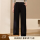 纖莉秀【舒適松緊腰褲子】大碼女裝休閑百搭運動(dòng)褲胖mm2025秋新款3145 黑色 5XL