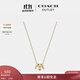 蔻馳（COACH）奧萊女士三環(huán)經(jīng)典標志 RONDELL項鏈禮物 金色