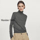 Massimo Dutti春夏新品2026女裝簡(jiǎn)約百搭通勤風(fēng)羊毛混紡高領(lǐng)針織衫05660579 炭灰色 S (170/88A)