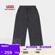 VANS范斯官方 男女情侶梭織長(cháng)褲休閑寬松工裝風(fēng) 灰黑色  L 