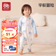 愛(ài)貝迪拉兒童睡衣秋冬純棉寶寶連體衣爬服男女孩家居空調服無(wú)骨 7A抗菌連體家居服-宇航冒險 110cm 建議37-45斤