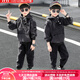 BICAIYA男童秋裝套裝網(wǎng)紅兩件套中大童9-14歲春秋季兒童裝潮衣洋帥氣13男孩運動(dòng)休閑牛仔衣韓版 黑色牛仔長(cháng)袖套裝 130（建議高120-130cm重50-60斤）