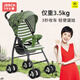 吉寶寶（JBBCN）嬰兒推車(chē)兒童輕便折疊便攜傘車(chē)溜娃神器口袋四季款冬夏兩用軍綠
