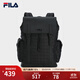 FILA【黑武士】斐樂(lè )男士背包2025秋季新款老花輕便大容量背包書(shū)包黑色 正黑色-BK XS