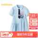 巴拉巴拉女童裙子兒童連衣裙2025夏條紋襯衫裙子208225111047
