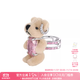 尤目樂(lè )園系列 寶石鑲嵌毛絨小熊戒指設計師款生日禮物送女友 粉色 13#