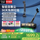 松下（Panasonic）【國家補貼】新款吸塵器手持家用大吸力除塵除螨大功率無(wú)線(xiàn)自動(dòng)集塵除塵機貓毛發(fā)防纏繞長(cháng)續航AC40 灰黑色【自動(dòng)集塵+90天免倒垃圾】AC40K