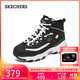 斯凱奇（Skechers）秋冬高幫鞋女厚底松糕保暖舒適百搭167569 BBK全黑色 40 