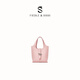 FIEDLE&SISSI菲德茜茜【吳昕同款】風(fēng)鈴水桶菜籃子通勤手提包包38女神節禮物 茱萸粉（小號）