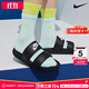 耐克（NIKE）幸運葉子男女拖鞋25秋新款出行沙灘鞋透氣休閑涼鞋拖鞋子 DC0496-001/黑白色 39