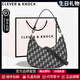 CLEVER KNOCK品牌CK包包女款輕奢腋下包女士單肩月牙包潮牌高級情人節生日禮物 黑色【送女友送老婆送媽媽】 限定禮盒包裝