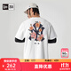 NEW ERA紐亦華MLB男女NY LA休閑印花圓領(lǐng)短袖T恤潮 14179169-白色 L
