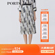 PORTS寶姿女裝春夏新品中長(cháng)裙LM8S036MPP117 奶白色印花 XS (2)