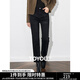 初語(yǔ)彈力緊身小腳褲女2024年秋冬新款加絨修身顯瘦鉛筆牛仔褲 黑色 加絨 26