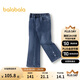 巴拉巴拉兒童長(cháng)褲女童牛仔褲加絨秋冬喇叭褲201424108012