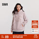 森馬（Semir）史努比系列衛衣女中長(cháng)款假兩件圖案冬oversize搖粒絨101724116019