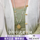 MEXNIA高端奢侈品飾品絕美珍珠長(cháng)款項鏈女感八寶盤(pán)吊墜新中式國風(fēng) 八寶盤(pán)項鏈