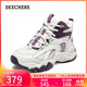 斯凱奇（Skechers）冬女厚底老爹鞋增高休閑運動(dòng)鞋加絨保暖舒適百搭高幫鞋棉鞋168014