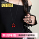 CEENIU紅色長(cháng)款耳機項鏈女款毛衣鏈吊墜秋冬高級感輕奢衛衣小眾百搭配飾 紅色耳機項鏈