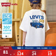 LEVI'S李維斯童裝兒童短袖t恤2025夏季男女童短T涼感圓領(lǐng)上衣 明亮白