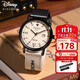 迪士尼（Disney）手表男初高中學(xué)生個(gè)性復古帆布帶石英表青少年防水手表MK-12149M