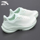 安踏（ANTA）女鞋運動(dòng)鞋女秋春夏新款毒刺7網(wǎng)面跑步鞋輕質(zhì)百搭健身休閑鞋子女 象牙白/淺曦綠 38