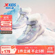 特步（XTEP）兒童童鞋女童冬季戶(hù)外長(cháng)絨保暖高筒棉靴 雪青紫/帆白 35碼