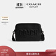 蔻馳（COACH）奧萊男女同款COACH圖案CHARTER 24號斜挎包單肩包商務(wù)通勤百搭 黑色