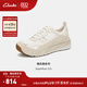 Clarks其樂(lè )ZephRun GO情侶款輕盈厚底拼色跑鞋高彈緩震透氣運動(dòng)鞋 白色-女款 261849234 36