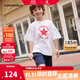 Converse匡威兒童裝男童t恤短袖短褲套裝夏季薄款女童夏裝中大童運動(dòng)2件套 G140純白色 160 /76 【建議身高152-158cm】