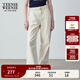 Teenie Weenie小熊女裝秋季簡(jiǎn)約休閑松弛闊腿褲長(cháng)褲時(shí)尚韓版寬松褲 白色 L (170)