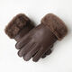 瑞立鑫純羊皮毛一體保暖手套整背冬日騎行防風(fēng)加厚冬季男女戶(hù)外騎行加厚 純羊皮毛一體整背棕