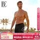 范德安（BALNEAIRE）男士泳衣 時(shí)尚競技泳褲 平角大碼泳褲速溫泉干海邊褲 50291 黑色 XL