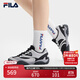 FILA楊冪同款斐樂(lè )跳跳鞋女鞋2025夏季新款芭蕾鞋2德訓鞋休閑鞋運動(dòng)鞋 黑/南極灰-SM 37.5