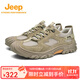 Jeep吉普登山鞋男秋冬情侶款男女同款戶(hù)外輕便網(wǎng)面鞋透氣運動(dòng)徒步鞋女 青苔綠（女款-標準皮鞋碼） 37 【推薦拍小一碼】