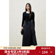 獨束大碼女裝假兩件拼接撞色針織衫2025春夏新品通勤長(cháng)短袖上衣 黑色（長(cháng)袖） 3XL （尺碼：5）
