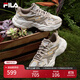 FILA 楊冪同款斐樂(lè )女鞋FERN運動(dòng)鞋蕨草鞋厚底休閑鞋老爹鞋子女 棕褐/倉藍色-SP 36.5