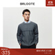 巴魯特（Brloote）男士條紋羊毛衫柔軟舒適透氣時(shí)尚個(gè)性毛衣秋冬 灰色 175/96A